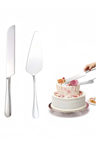 Generic Cake Cutting Set, Premium Stainless Steel Cake Cutter Wedding Cake Kn...