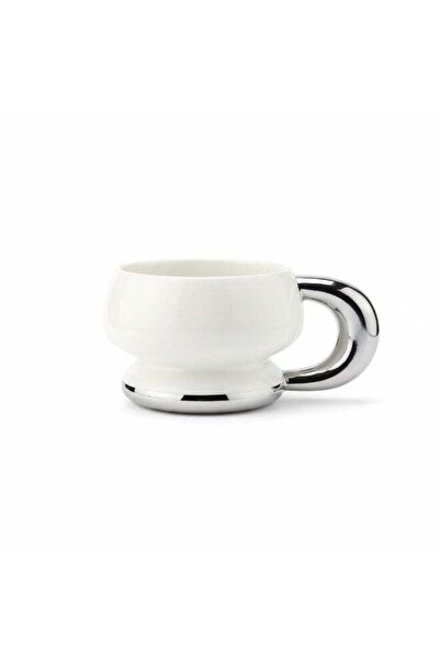 Generic Akdc Ceramic Mug 375Ml Off White/Silver