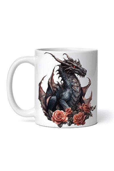 INOVATIX Personalized White Mug, Dragon In Love, Inovatix®. 330ml
