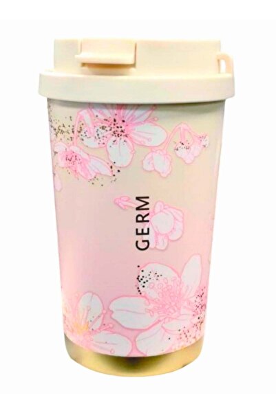 Generic Gradient Sakura Coffee Tumbler 390ml | GERM Flower Series Stainless S...