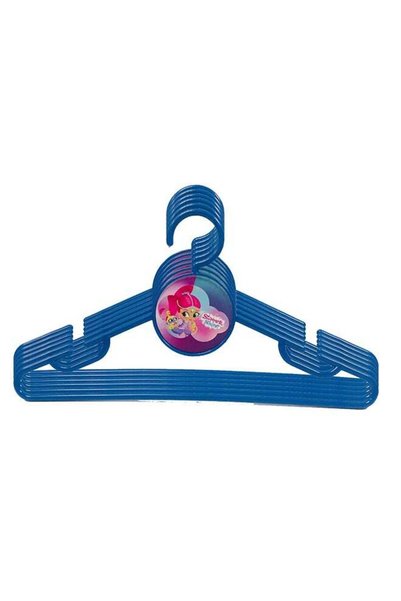 Generic 6-Piece Shimmer And Shine Cloth Hanger Set Blue 33x18cm