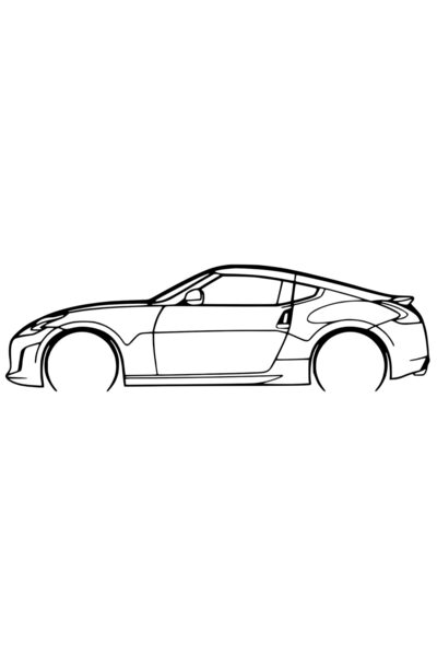 OEM Decorațiune Nissan 370Z – Siluetă 3D, design auto minimalist