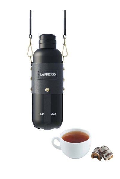 Generic ThermaTrail Thermos Bottle with Crossbody Strap, 650mL Tea Brewing, S...