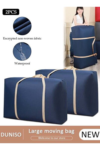 Generic 2-Piece Heavy-Duty Storage Bags With Zippers, Extra Large Durable Clo...