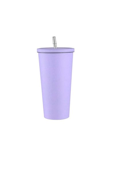 Generic Stainless Steel Vacuum Straw Cup, Double Insulation Cup with Lid Port...