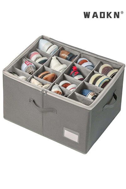 Generic Shoe Organizer for Closet, Fits 16 Pairs, Large Shoe Box Storage Cont...