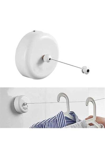 Generic 28m Stainless Steel Retrable ClotheslinePortable Duty Indoor and Outd...