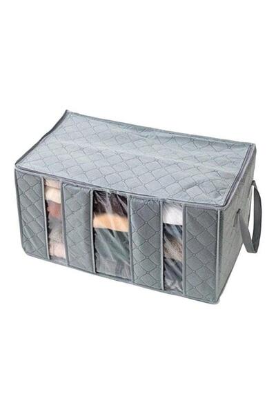 Generic Three-Grid Clothes Organizer Grey/Clear 60x35x31cm