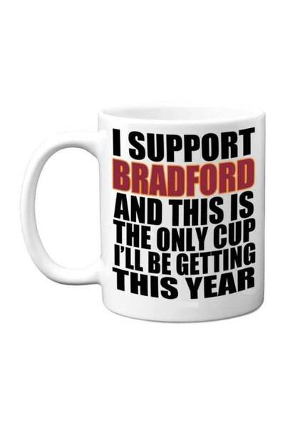 Generic Funny Football Mug Gift for Bradford Fans - Footy Only Cup - Joke Xma...