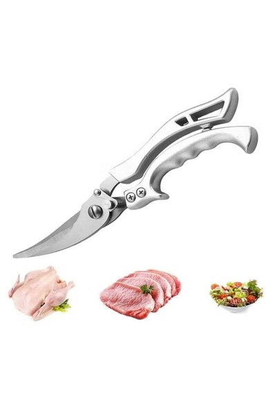 Generic Heavy-Duty Kitchen Scissors – Spring-Loaded Stainless Steel Shears fo...
