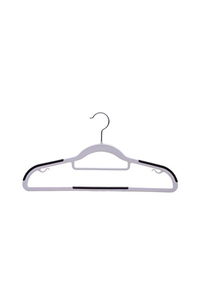 Generic Kruje 10-piece Non-slip Plastic Clothes Hanger 44.5x23.5.5x0.4cm - Wh...