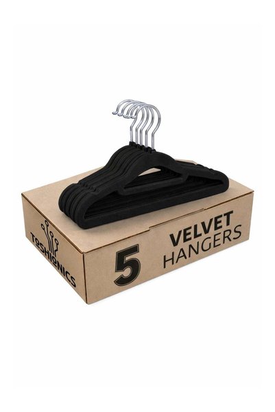 Generic Non-Slip Velvet Hangers Ultra Thin Heavy Duty 360° Rotating Hook For ...