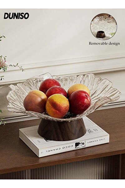 Generic High Footed Fruit Bowl Household Snack Candy Tray Elegant Fruit Stora...
