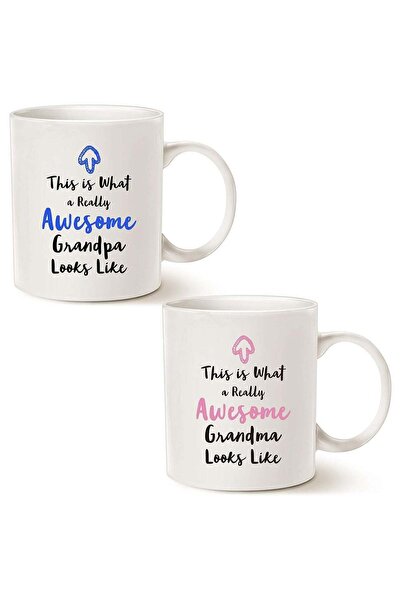 Generic Grandparent Coffee Mugs(2 pcs) from Granddaughter Grandson, This Is W...