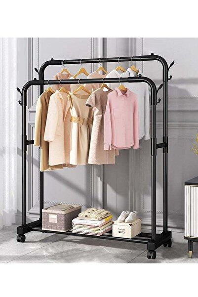 Generic Garment Cloth Rack, Clothes Hanger Stand Clothes Dryer Rail with Bran...