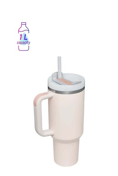 Generic 40oz Insulated Cup with Lid and Straw, Reusable 304 Stainless Steel W...