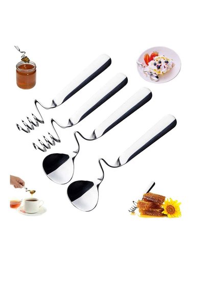 Generic Jam Spoon and Honey Spoon, 4 Pcs Stainless Steels Honey Spoons and Ho...