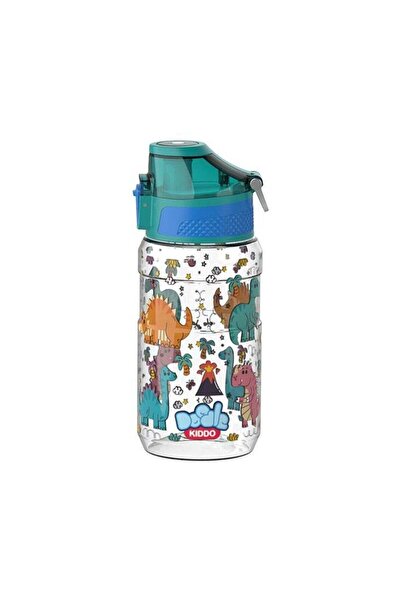 Generic Dinosaur Water Bottle for Boys, 540 ML - BPA Free, Leakproof, Push Bu...