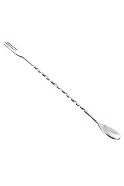 Generic Bar Spoon Cocktail Mixing Spoon Stainless Steel Long Drink Stirrers w...