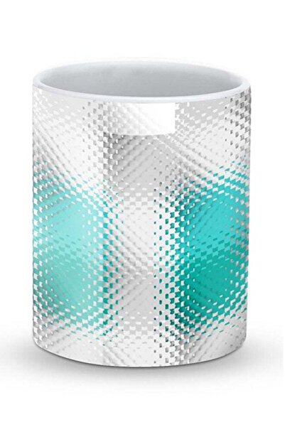 Generic Premium Cubic Stairs Designer Mug White/Grey/Green