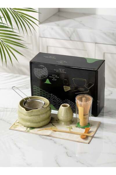 Generic Matcha Tea Set, Matcha Bowl with Spout, Matcha Whisk and Holder, Bamb...