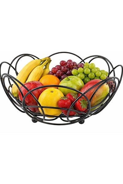 Generic Dunekart Stainless Steel Round Metal Wire Fruit and Vegetable Bowl – ...