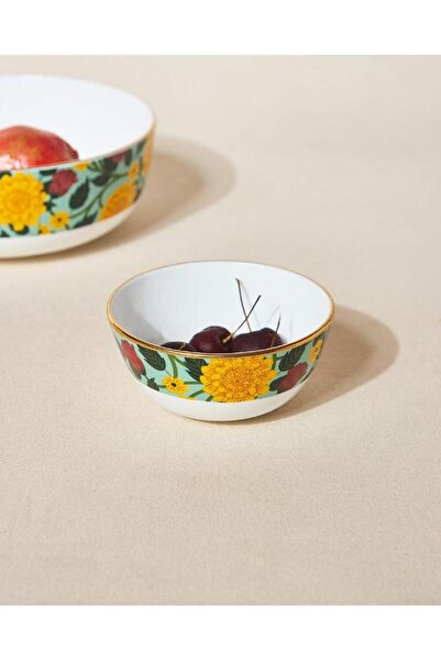 Generic Rani Bagh Bowl, 4.5" dia | Palace Memoirs | Gold Rim