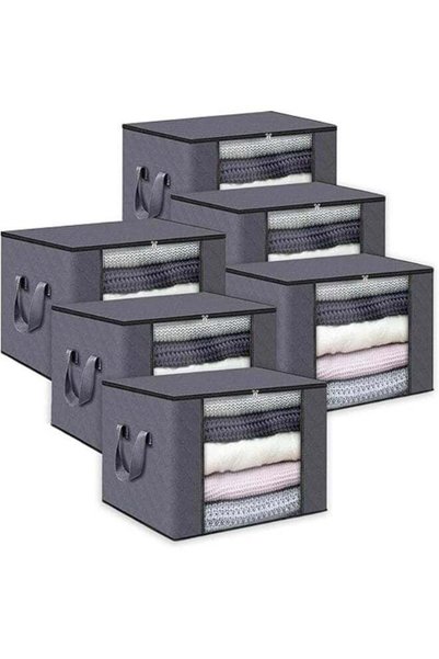 Generic 6 Pcs Large Storage Bags，Clothes Organizer，Heavy-Duty Foldable Organi...