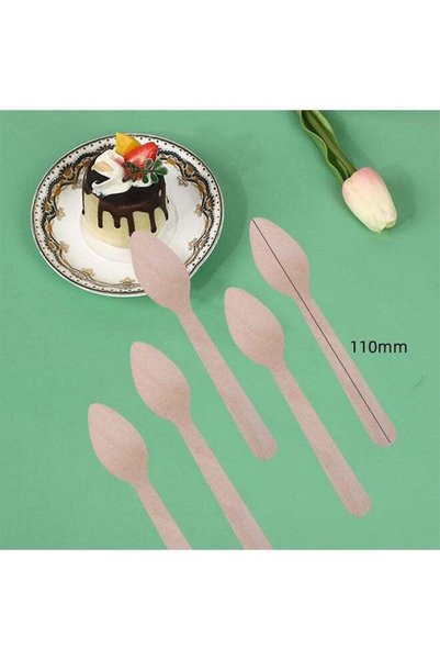 Generic 100-Piece Birchwood Spoon