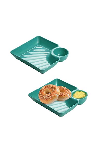 Generic Japanese Sushi Plate Set with Dipping Saucer - Green Dumpling, Chips,...