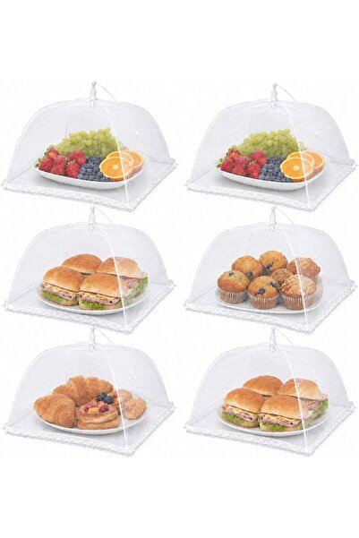 Generic Large and Tall 17x17 Pop Up Mesh Food Covers - Umbrella Screen Tents ...