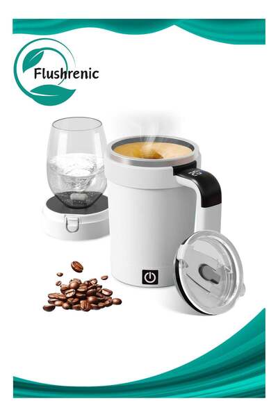 Generic Automatic Magnetic Stirring Coffee Mug, 380ml (12.85oz) Rechargeable ...