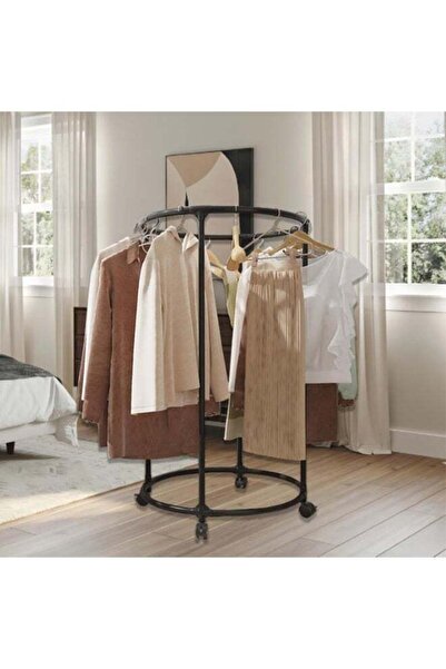 Generic Clothes Rack,Round Clothes Organizer on Wheels, Closet Rack for Hangi...