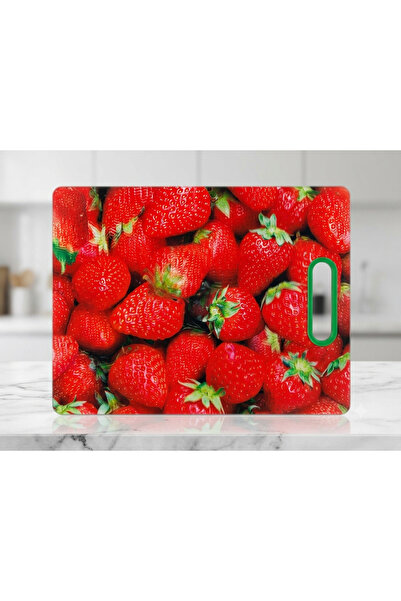 Generic Brand Patterned Hard Plastic Cutting Board Size 38X31