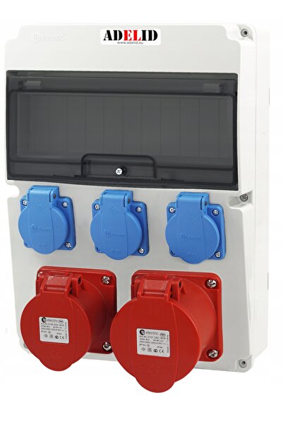 ADELID Distribuitor Cutie de distribuție Cutie electrică de construcții 2x32A...