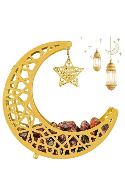 Generic Ramadan Serving Tray,Moon Star Dinner Plate Tray Ramadan Home Decorat...