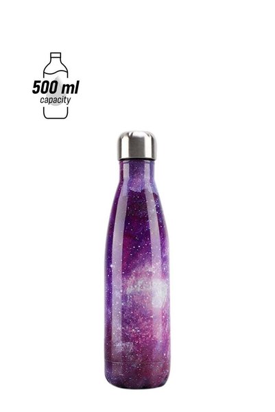 Generic Vacuum Insulated Double Wall Stainless Steel Water Bottle Multicolour...