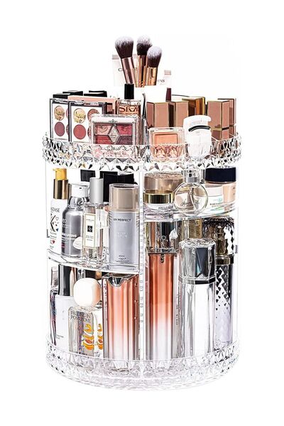 Generic Makeup Organiser, 360° Rotating Crystal Beauty Organiser for Jewelry ...