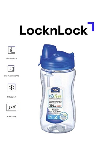 Generic LocknLock Sports Water Bottle Tritan 350ml with Straw - BPA-Free, Dur...