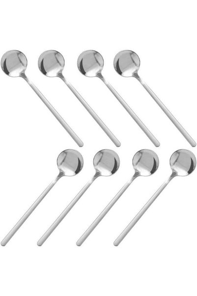 Generic Pack of 8, Stainless Steel Espresso Spoons, Mini Teaspoons Set for Co...
