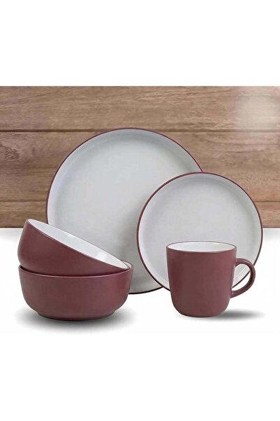 Generic Feelings Premium 16-Piece Stoneware Dinner Set – 4 x 10.5" Dinner Pla...
