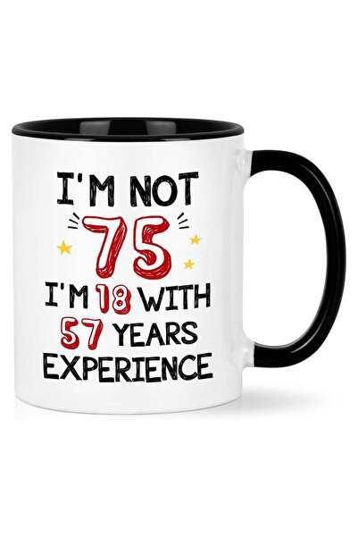 Generic 75th Birthday Gifts for Women Men, I'M Not 75 Mug, Funny 75th Birthda...