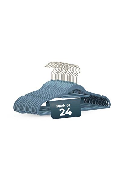 Generic Non-Slip Velvet Hangers 24 Pack – Slim Space Saving Clothes Hangers w...