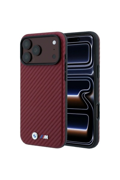 BMW Husă MagSafe M Carbon Metal Logo pentru iPhone 18 Pro Max / 17 Pro Max