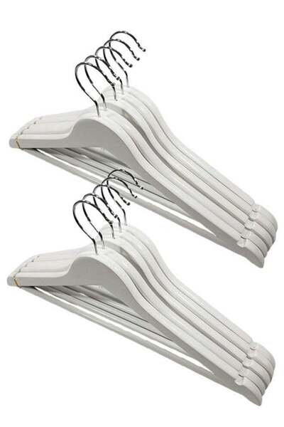 Generic Pack of 10 Non-Slip Maple Wooden Hangers