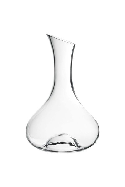 Generic Carafe, Mouth-Blown Clear Glass, Teardrop Shape, 1.7 L