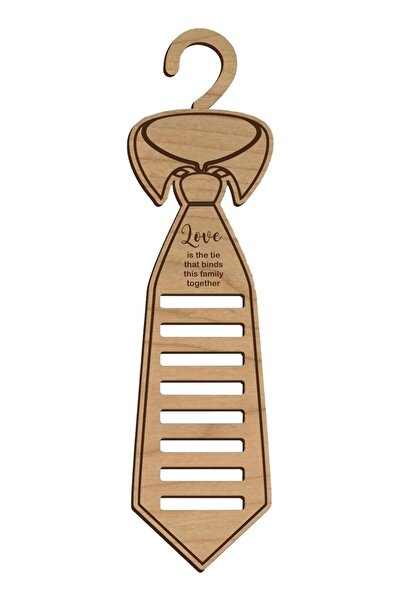 Generic Wooden Tie Rack for Men’s Closet, Space-Saving Organizer & Decorative...