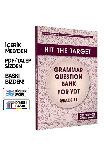 İnformal Yayınları 2027 YDT MEBİ İngilizce 11.Sınıf Grammar Question Bank (Di...