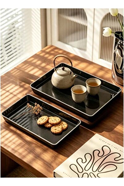 Generic Serving Tray Set 2pcs Coffee Trays of Different Sizes,Decorative Tray...