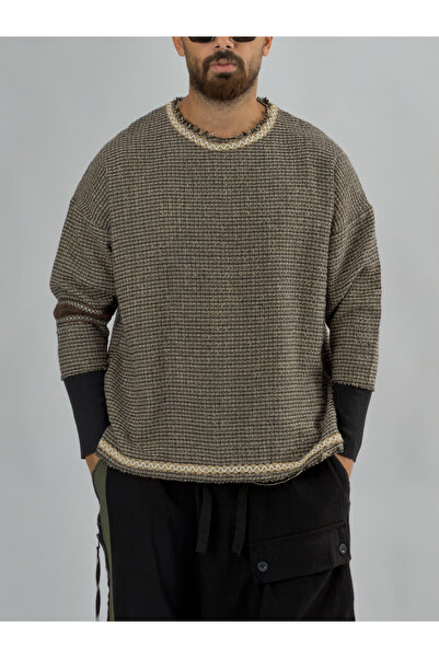 COCOPELLI Kol Ribana Kahverengi Erkek Sweatshirt COC3463
